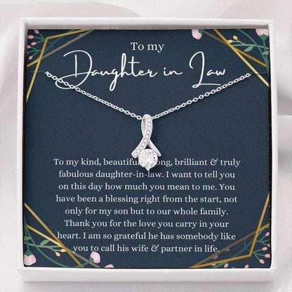 Daughter In Law Necklace Gift On Wedding Day, Bride Necklace From Mother In Law Gift For Bride Rakva