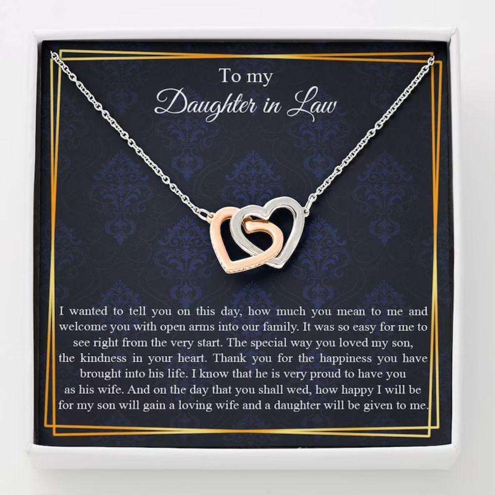 Daughter In Law Necklace, Wedding Necklace Gift For Future Daughter In Law Dughter's Day Rakva