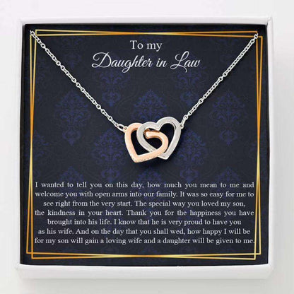 Daughter In Law Necklace, Wedding Necklace Gift For Future Daughter In Law Dughter's Day Rakva