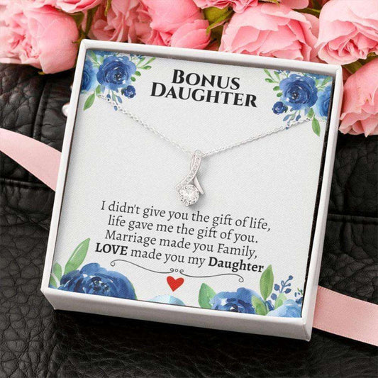 Daughter Necklace, Bonus Daughter Necklace, Gifts For Bonus Daughter, Daughter-In-Law, Stepdaughter Dughter's Day Rakva