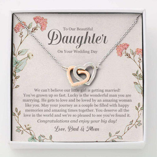 Daughter Necklace, Bride Necklace Gift From Mom To Daughter On Wedding Day, Gift For Daughter On Wedding Day Dughter's Day Rakva