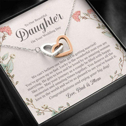 Daughter Necklace, Bride Necklace Gift From Mom To Daughter On Wedding Day, Gift For Daughter On Wedding Day Dughter's Day Rakva