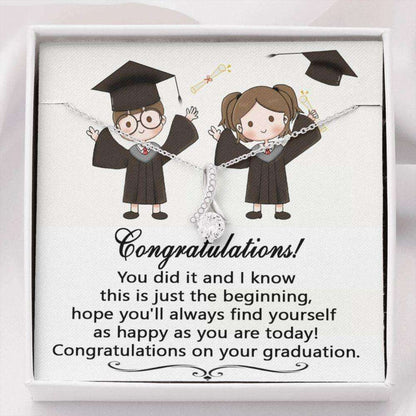 Daughter Necklace, Congratulations Gift Necklace For Girl, High