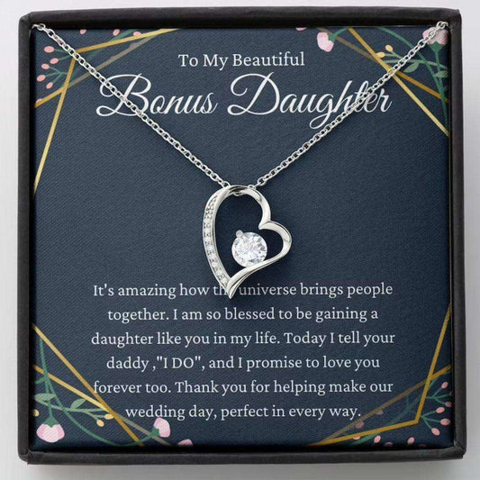 Daughter Necklace, Daughter Of The Groom Gift Necklace, To Stepdaughter Bonus Daughter Gift On Wedding Day Gifts For Daughter Rakva