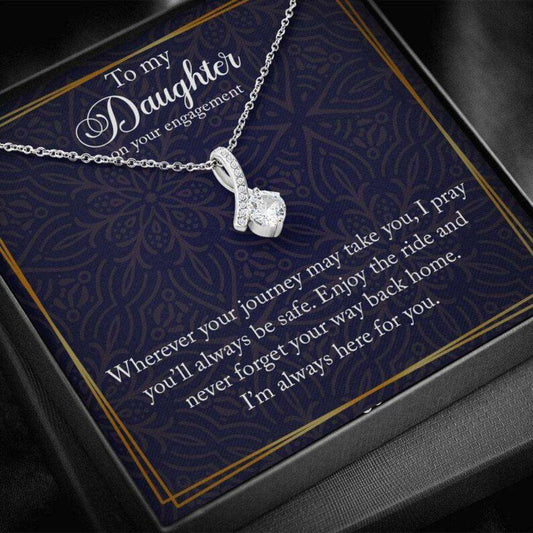 Daughter Necklace, Engagement Necklace For Daughter, Engagement Gift For Daughter, Daughter Dughter's Day Rakva
