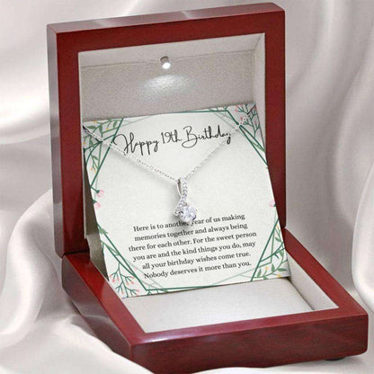 Daughter Necklace, Happy 19Th Birthday Necklace, Gift For 19Th Birthday, 19 Years Old Birthday Girl Dughter's Day Rakva