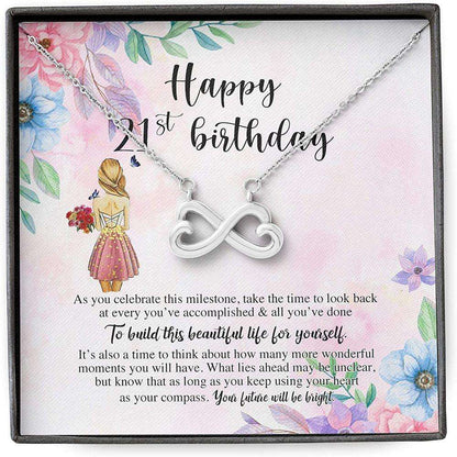 Daughter Necklace, Happy 21St Birthday Necklace, Mom / Dad Gifts Dughter's Day Rakva