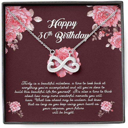 Daughter Necklace, Mother/ Daughter Necklace From Dad, Happy 30Th Keep Heart Compass Dughter's Day Rakva