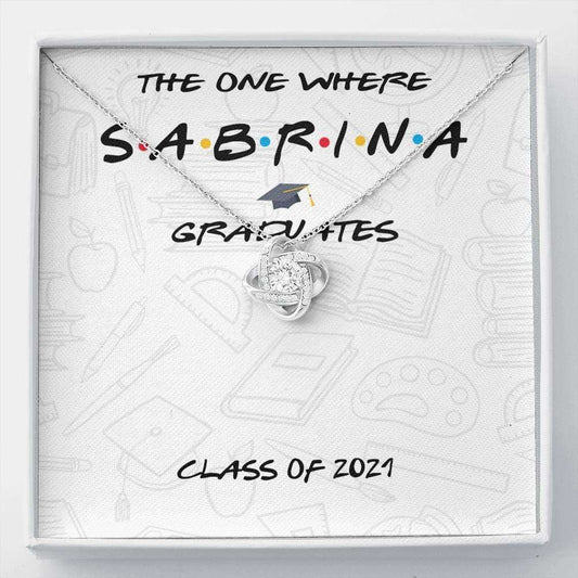 Daughter Necklace, Personalized Graduation Necklace Gift For Friend Daughter, Necklace Gift For Her, Custom Name Card Dughter's Day Rakva