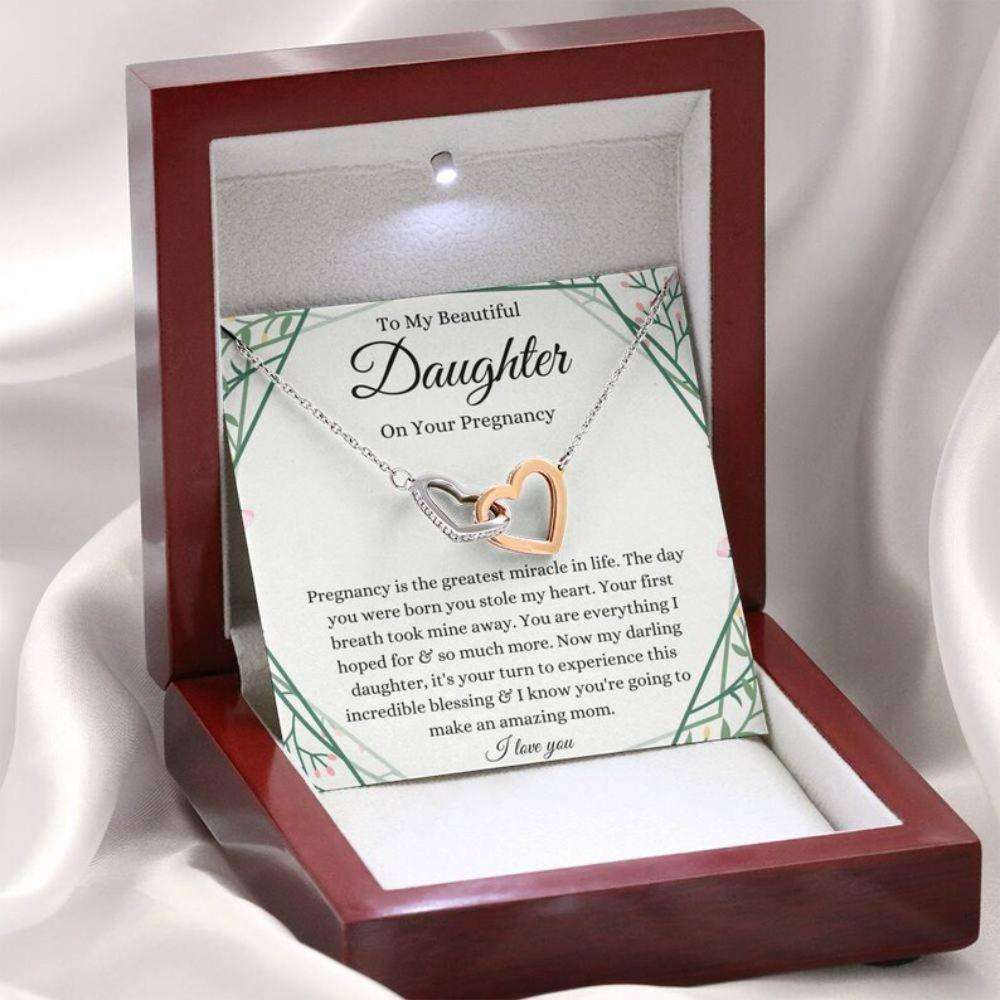 Daughter Necklace, Pregnant Daughter Gift Necklace, Gift For Mom To Be, Expecting Mom, Gift From Mom Gifts For Daughter Rakva