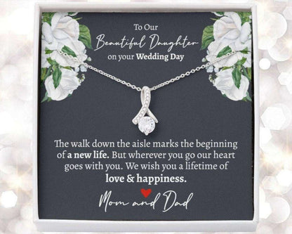 Daughter Necklace, Sentimental Wedding Gift From Parents, Gift For Daughter On Wedding Day, Wedding Gift To Daughter, Gift For Bride Dughter's Day Rakva