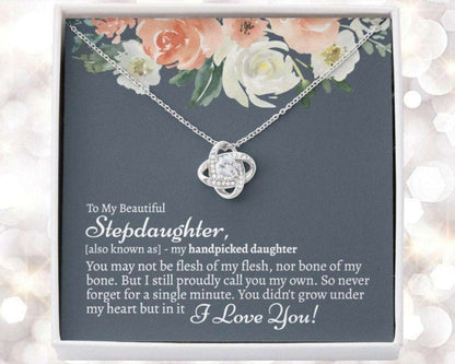 Daughter Necklace, Stepdaughter Necklace, Gift For Bonus Daughter At Wedding, Handpicked Daughter Dughter's Day Rakva