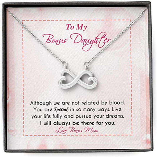 Daughter Necklace, Stepdaughter Necklace, To My Bonus Daughter Necklace “ Blood Special Full Purse Dream Always There Love Mother Dughter's Day Rakva