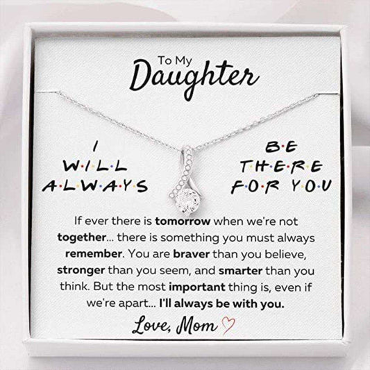 Daughter Necklace, Stepdaughter Necklace, To My Daughter From Mom Œthere For You “ Stronger Than You Seem” Necklace. Gift For Daughter Dughter's Day Rakva