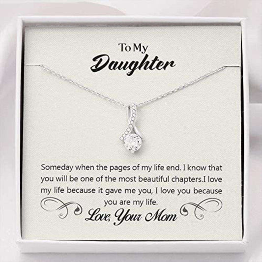 Daughter Necklace, Stepdaughter Necklace, To My Daughter Necklace Gift From Mom, Gift For Daughter From Mom Dad Dughter's Day Rakva