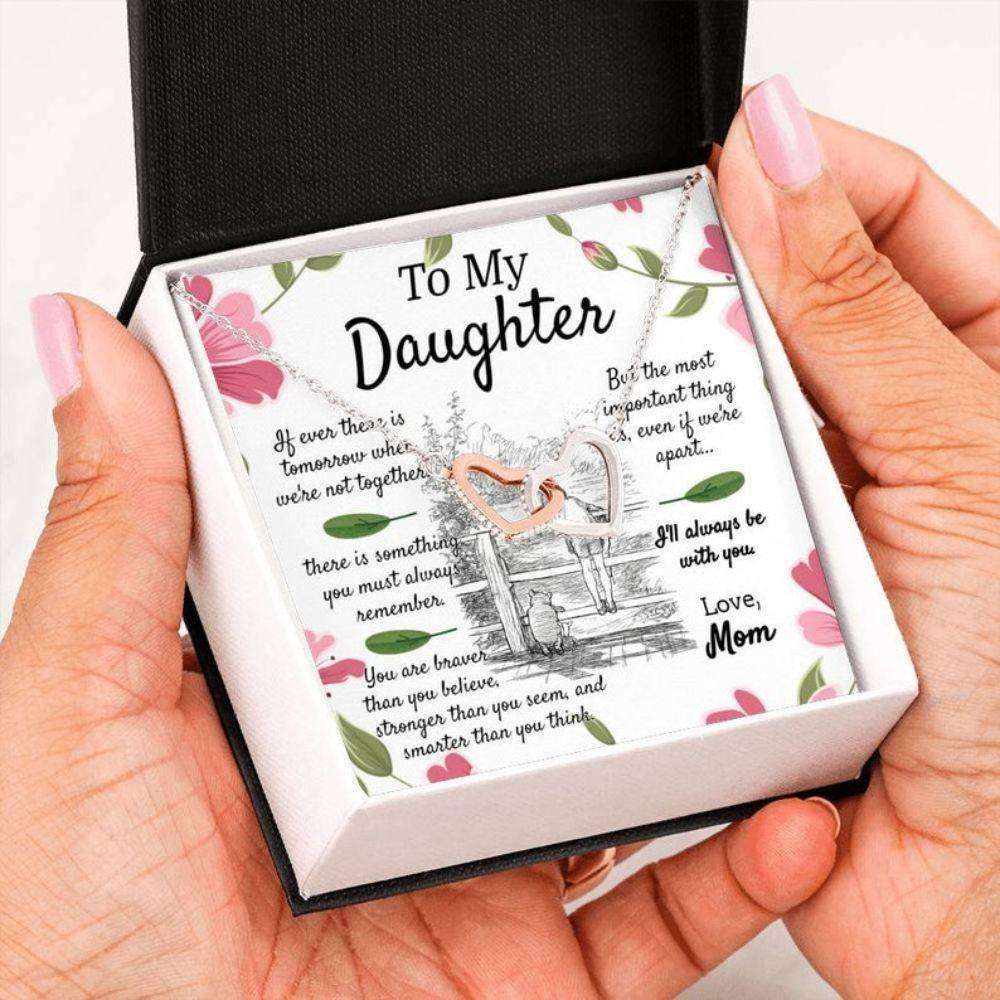 Daughter Necklace, To My Daughter (Christopher Robins Quote) Necklace, Daughter Necklace From Mom & Dad Dughter's Day Rakva