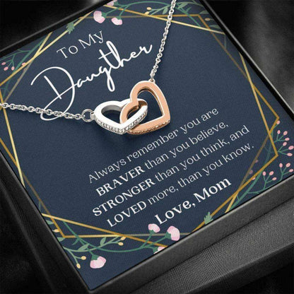 Daughter Necklace, To My Daughter Necklace, Always Remember You Are Loved, Gift For Daughter From Mom Dughter's Day Rakva