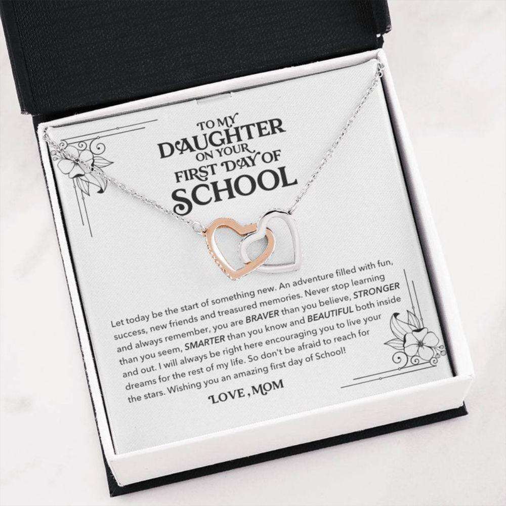 Daughter Necklace, To My Daughter Necklace, First Day Of School Gift, Back To School Gift Dughter's Day Rakva