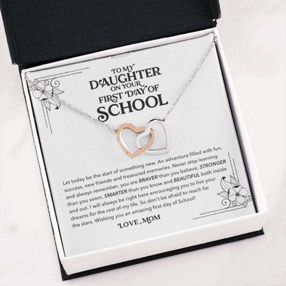 Daughter Necklace, To My Daughter Necklace, First Day Of School Gift, Back To School Gift Dughter's Day Rakva