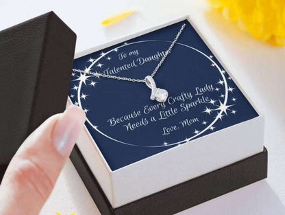 Daughter Necklace, To My Daughter Necklace Gift “ Any Occasion Crafty Mama Necklace Dughter's Day Rakva