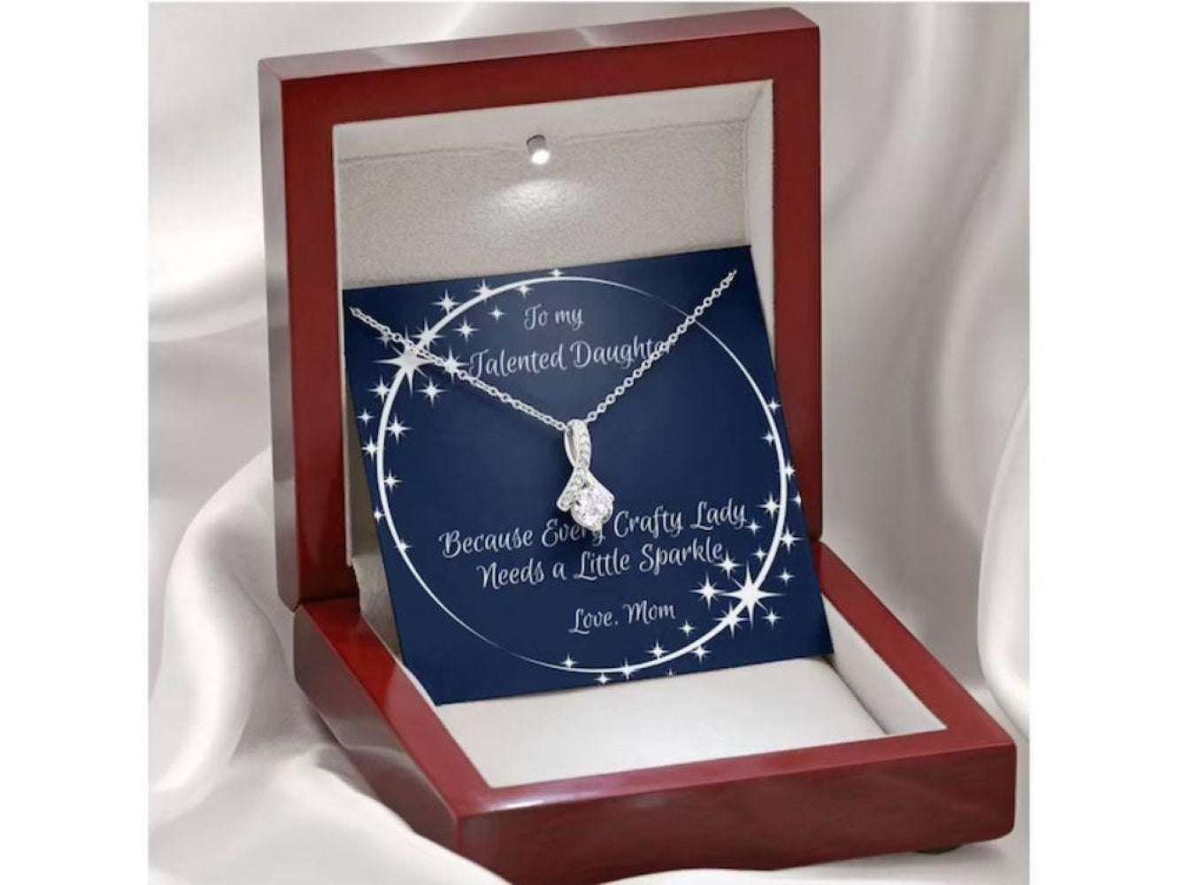 Daughter Necklace, To My Daughter Necklace Gift “ Any Occasion Crafty Mama Necklace Dughter's Day Rakva