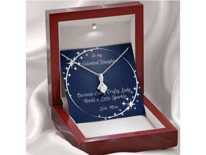 Daughter Necklace, To My Daughter Necklace Gift “ Any Occasion Crafty Mama Necklace Dughter's Day Rakva