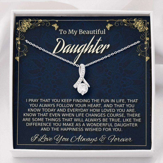 Daughter Necklace, To My Daughter Necklace Gift, Daughter Birthday Christmas Gift, Gift For Daughter From Mom Dughter's Day Rakva