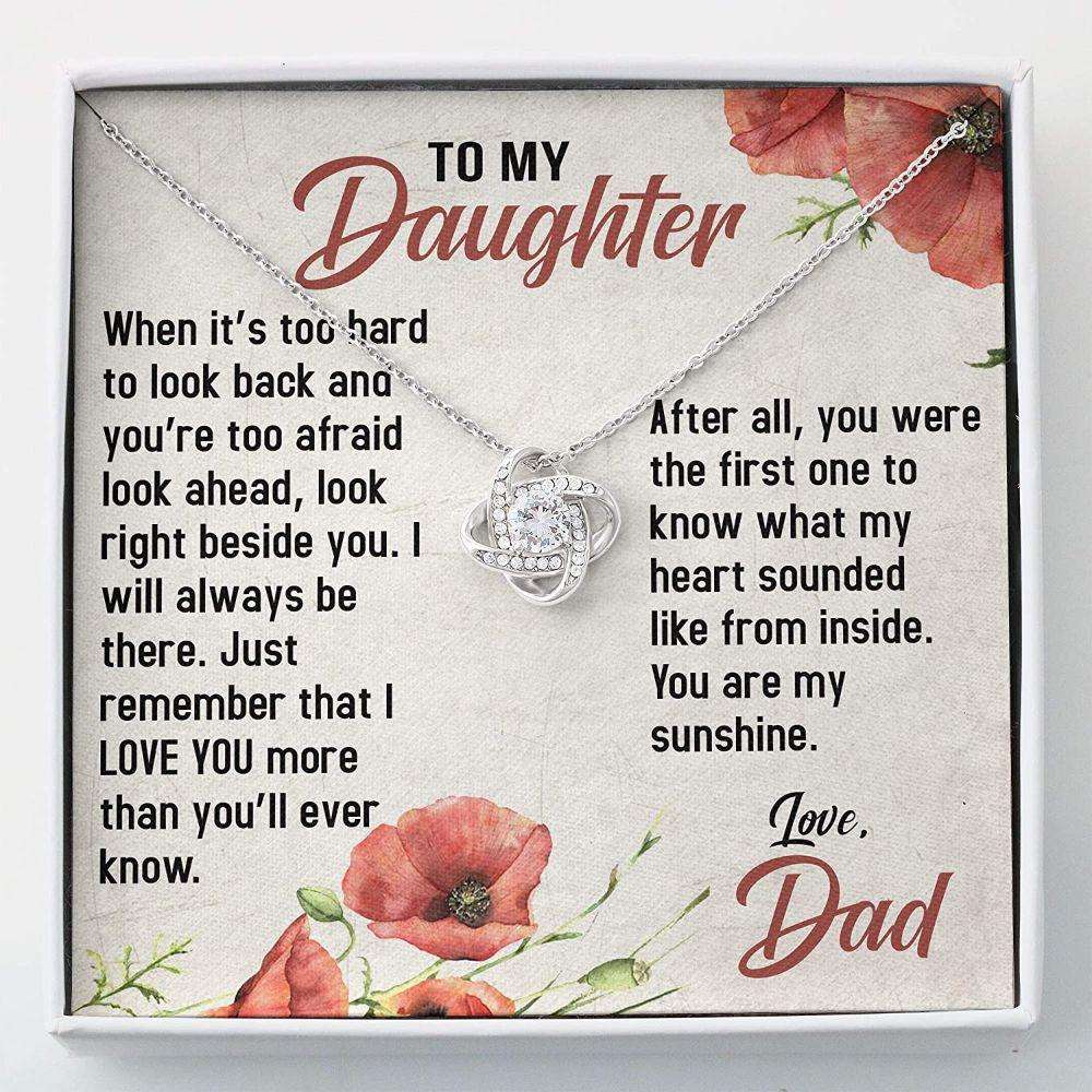 Daughter Necklace “ To My Daughter Necklace “ Necklace With Gift Box For Birthday Christmas Dughter's Day Rakva