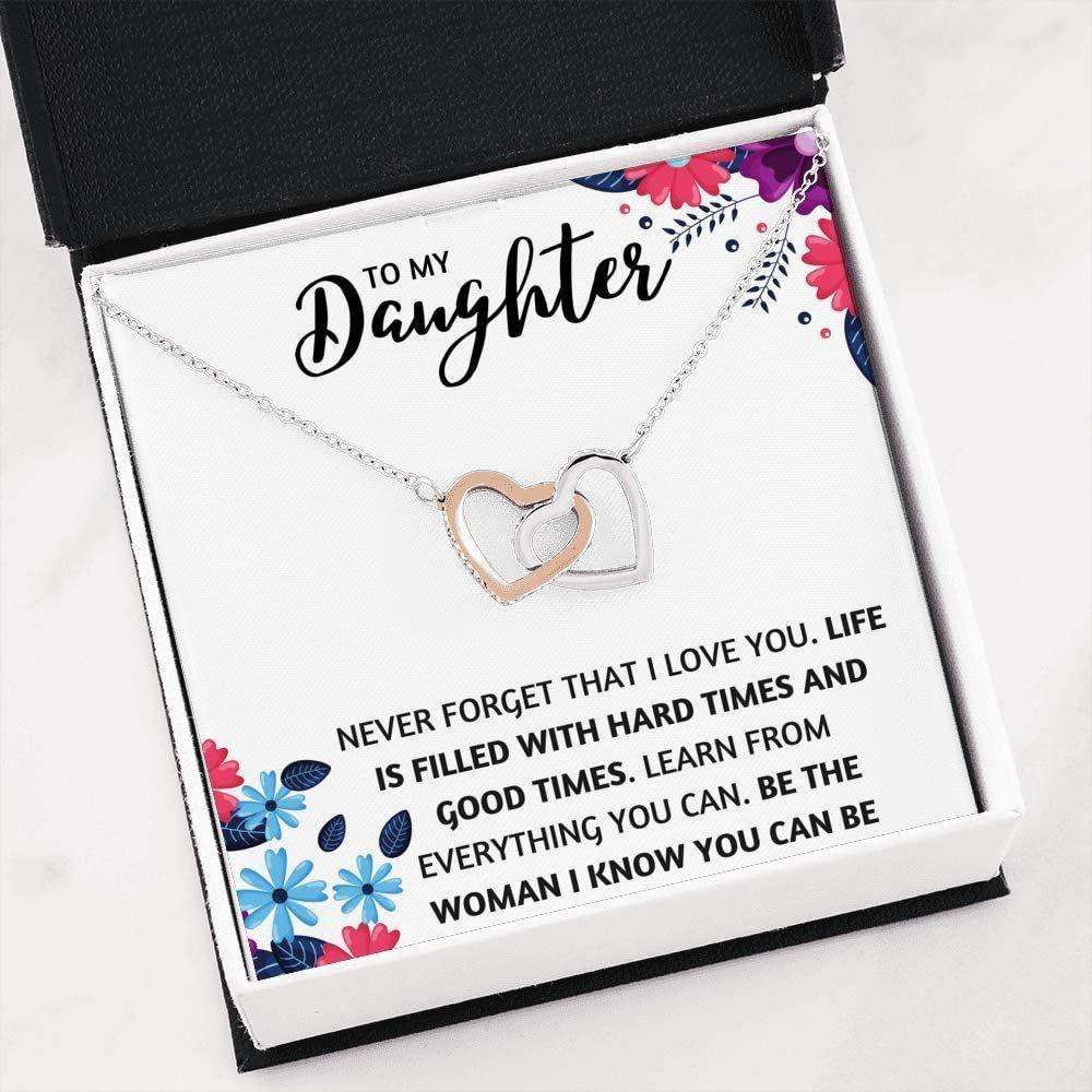 Daughter Necklace, To My Daughter Necklace “ The Woman I Know You Can Be Dughter's Day Rakva