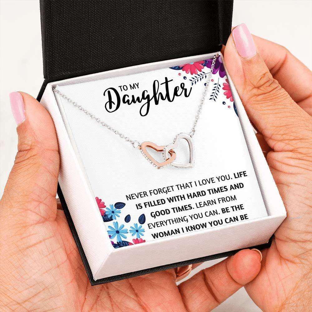 Daughter Necklace, To My Daughter Necklace “ The Woman I Know You Can Be Dughter's Day Rakva