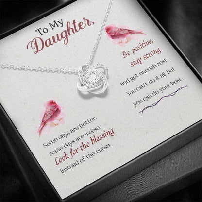 Daughter Necklace, To My Daughter Necklace “ Œbe Positive, Stay Strong” “ Daughter Gift From Mom Dughter's Day Rakva