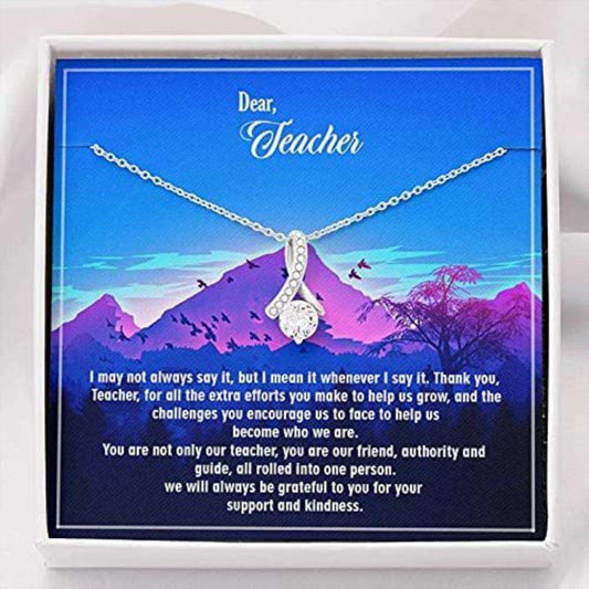 Dear Teacher Necklace Gift For Teacher From Student, Love Always Necklace Gifts for Mother (Mom) Rakva