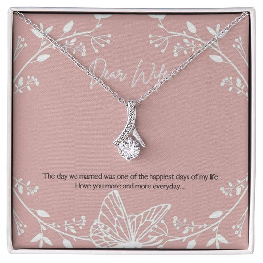 Dear Wife, Alluring - 925 Sterling Silver Necklace Rakva