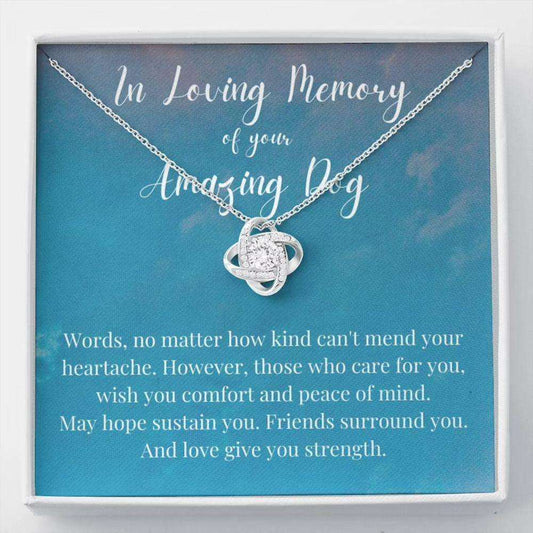 Dog Memorial Necklace Gifts, Loss Of Dog Gift In Memory Of Dog Remembrance Gift Rakva
