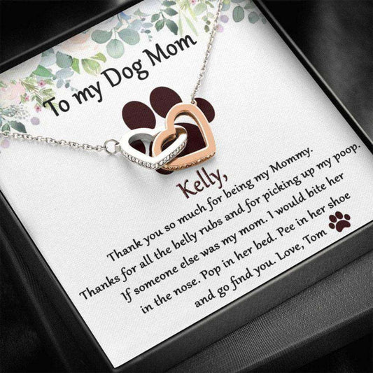 Dog Mom Necklace Gift, Dog Mom Necklace Personalized, To My Dog Mom, Birthday Necklace For Dog Mom, Dog Mom Gift For Dog Lover Rakva