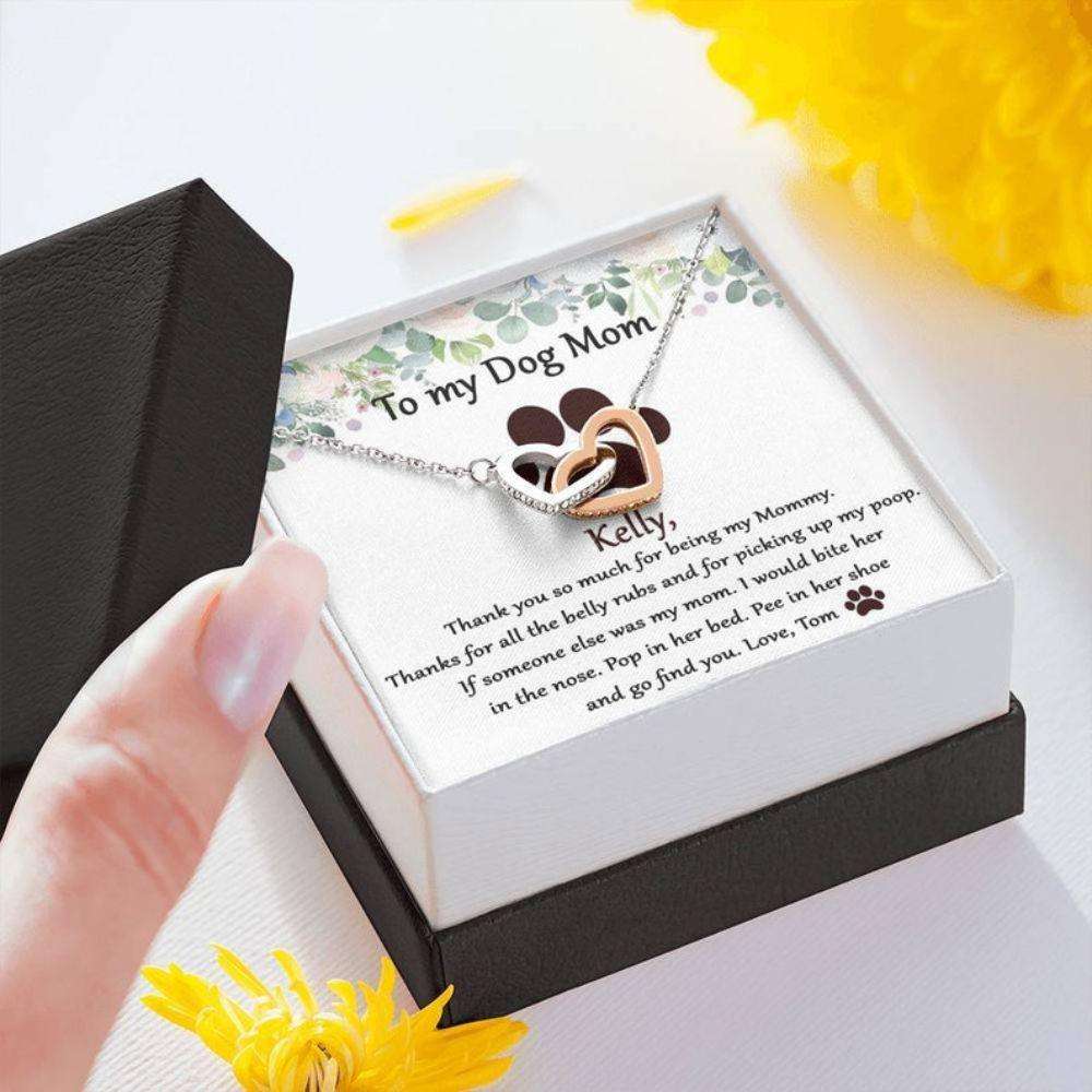 Dog Mom Necklace Gift, Dog Mom Necklace Personalized, To My Dog Mom, Birthday Necklace For Dog Mom, Dog Mom Gift For Dog Lover Rakva