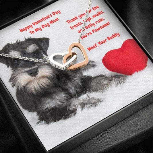 Dog Mom Necklace, Gift Necklace Message Card “ To My Dog Mom Scottish Terrier Happy Valentine’S Day Rakva
