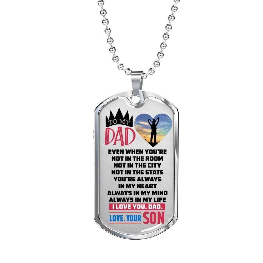 Dog Tag Custom Picture Even When You’Re Not In The Room Dog Tag Necklace Rakva