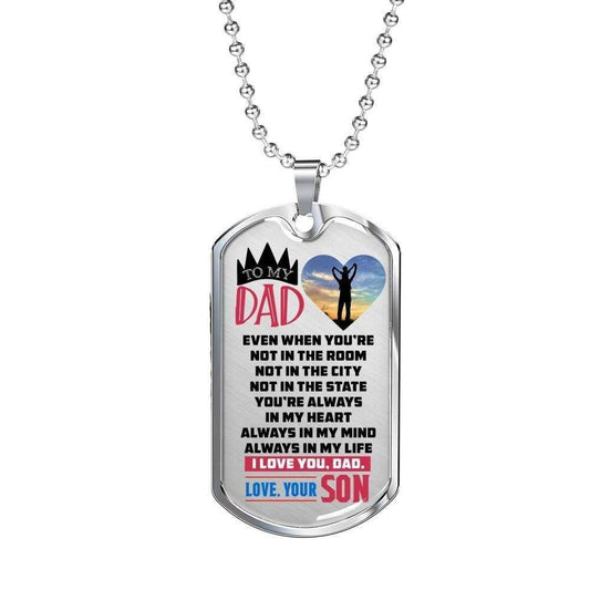 Dog Tag Custom Picture Even When You’Re Not In The Room Dog Tag Necklace Rakva