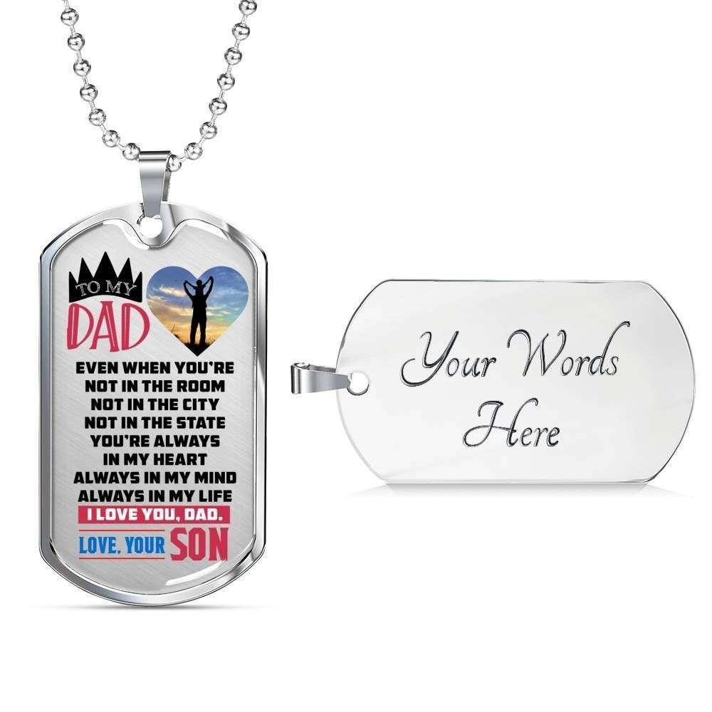 Dog Tag Custom Picture Even When You’Re Not In The Room Dog Tag Necklace Rakva
