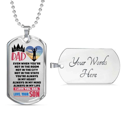 Dog Tag Custom Picture Even When You’Re Not In The Room Dog Tag Necklace Rakva