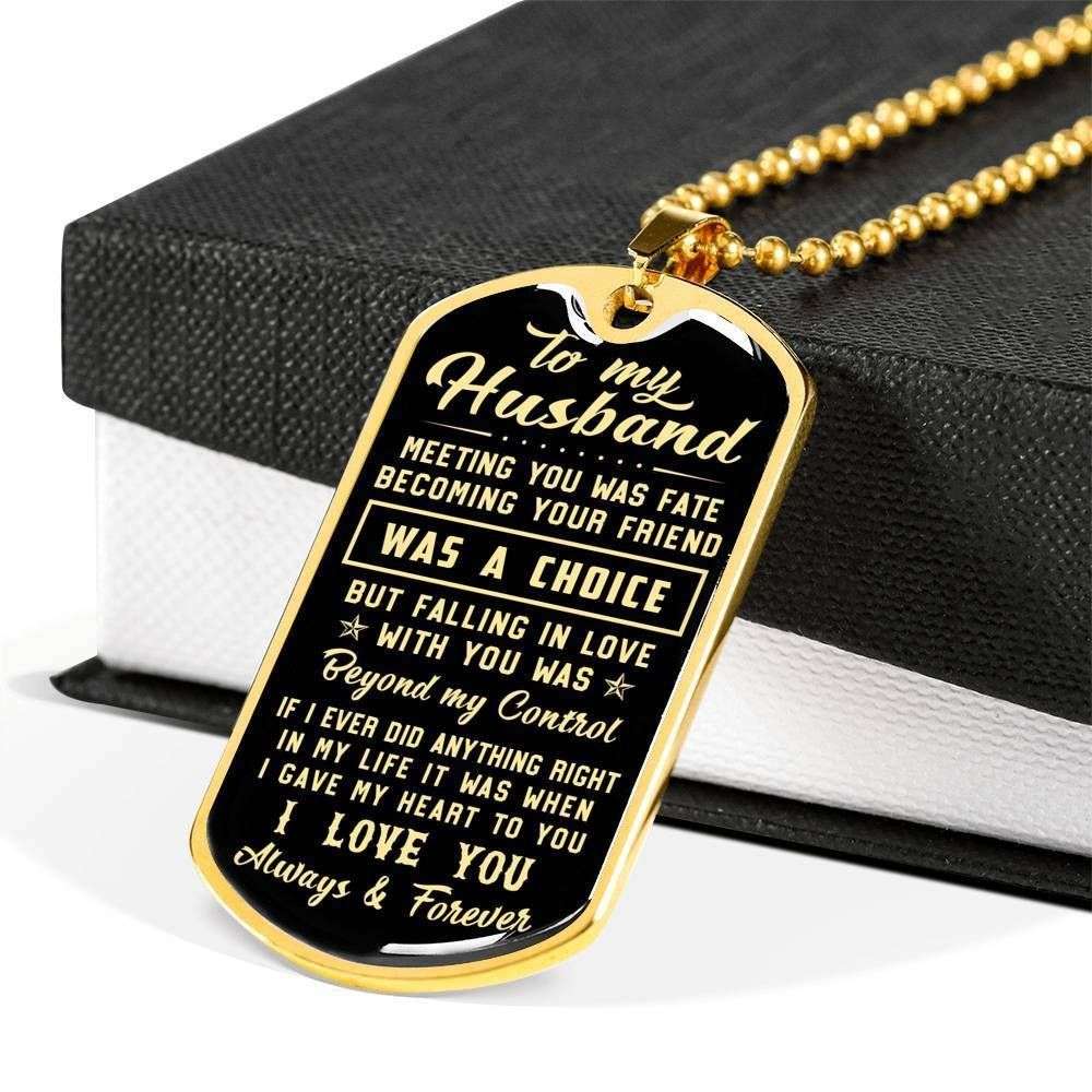 Dog Tag Custom Picture Falling In Love With You Beyond My Control Dog Tag Necklace Gift For Him Rakva