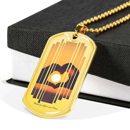 Dog Tag Custom Picture Necklace Heart Hand Customized Personalized Rakva