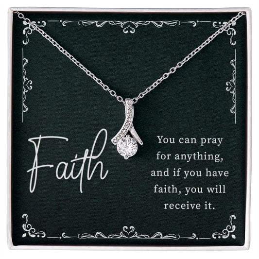 Faith-You can pray for anything Alluring - 925 Sterling Silver Necklace Rakva