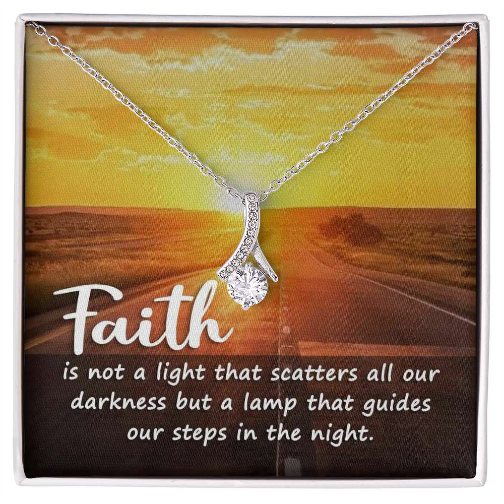 Faith is not a light Alluring - 925 Sterling Silver Necklace Rakva