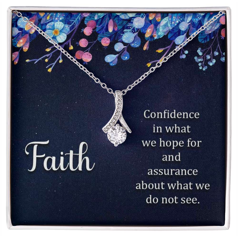Faith (noun) Alluring - 925 Sterling Silver Necklace Rakva