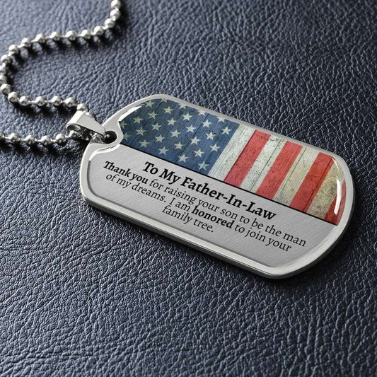 Father In Law Dog Tag, Father In Law Gifts Wedding, Future Father-In-Law, Father Of The Groom, Wedding Gift For Father In Law Father's Day Rakva