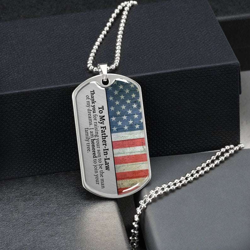 Father In Law Dog Tag, Father In Law Gifts Wedding, Future Father-In-Law, Father Of The Groom, Wedding Gift For Father In Law Father's Day Rakva