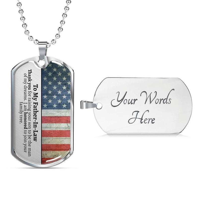 Father In Law Dog Tag, Father In Law Gifts Wedding, Future Father-In-Law, Father Of The Groom, Wedding Gift For Father In Law Father's Day Rakva