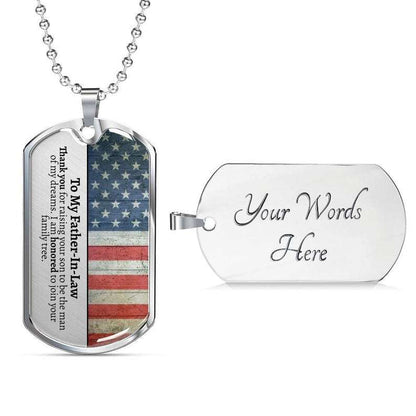 Father In Law Dog Tag, Father In Law Gifts Wedding, Future Father-In-Law, Father Of The Groom, Wedding Gift For Father In Law Father's Day Rakva